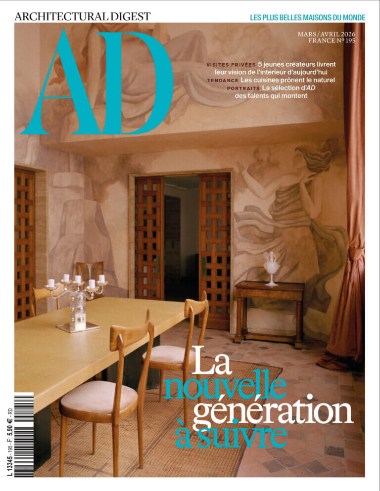 Cover AD France straw marquetry
