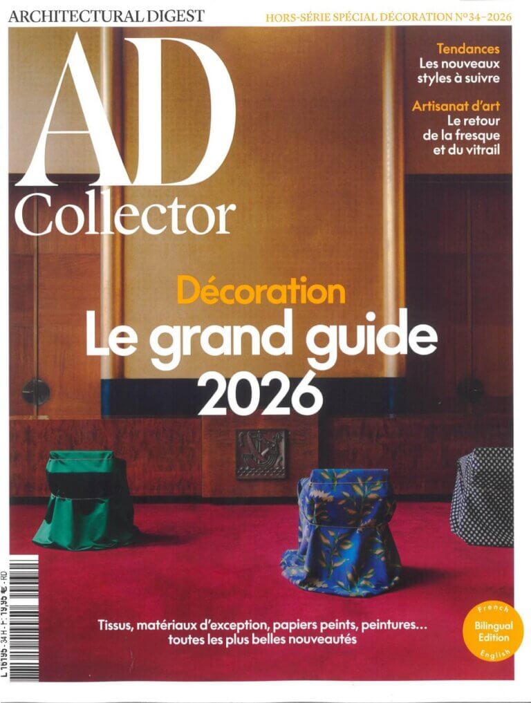 ad collector marqueterie de paille architectural digest hors serie